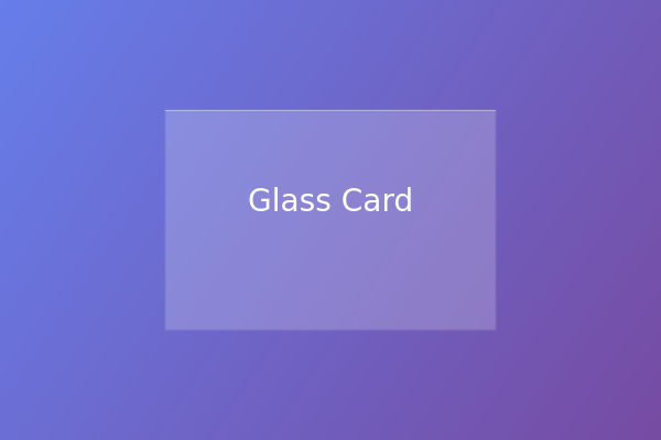 Glass Morphism Example