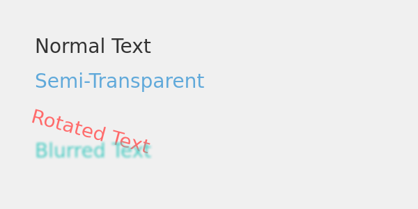 Text Effects Example